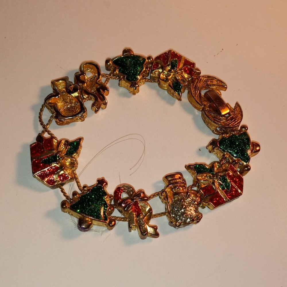CHRISTMAS COLORFUL CHARM 3" INCH BRACELET